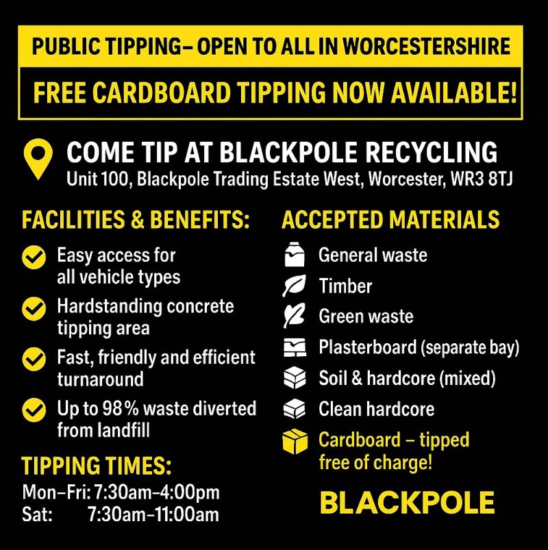 Public Tipping and Free Cardboard Tipping